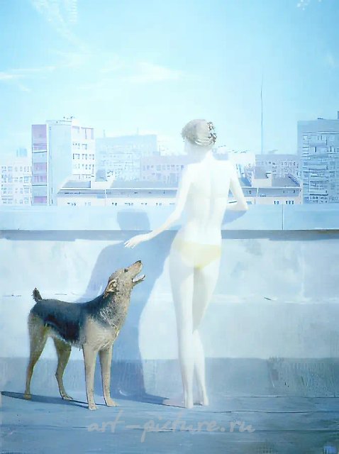 Лето в городе, 1993, холст, масло, 130х100. Собственность автора