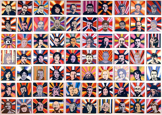 Ковер-гортензия, 2003, Живопись/видео/звук/свет,