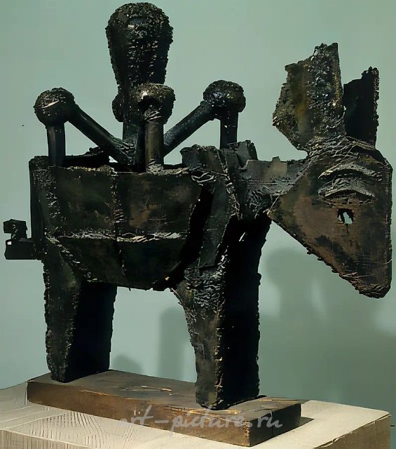 Покорность (Ослик), 1967, дерево, железо, сварка, 190х110х60 Государственная Третьяковская галерея.Москва.