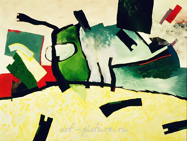 The ent, 1993, canvas, acrylic, 56x71 Author`s property