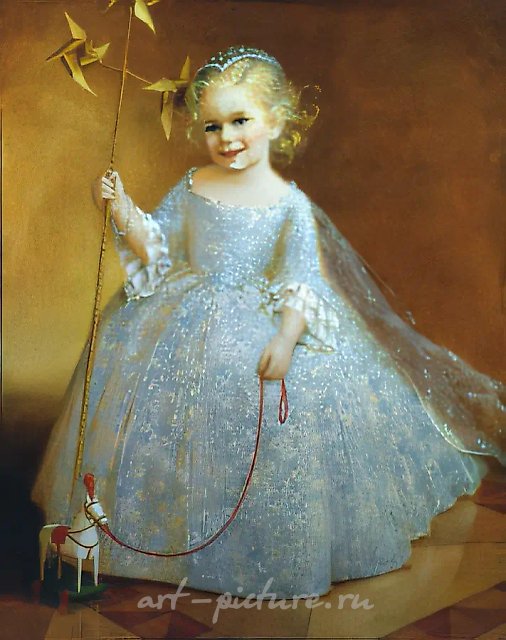 Портрет Фанни-Лу Бенца, 1993, холст, масло, 100х80 Частная коллекция