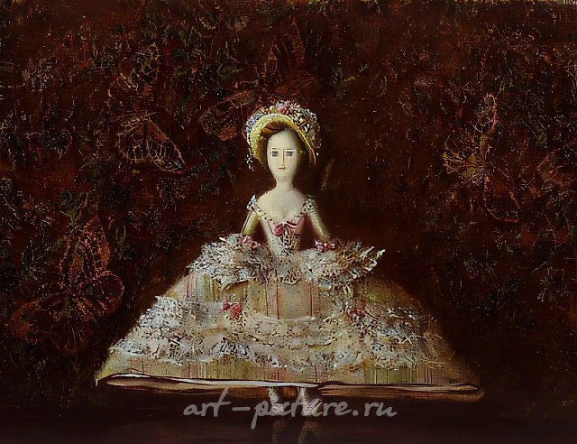 Кукла Рококо II, 1992, холст, масло, 60х80 Собственность автора