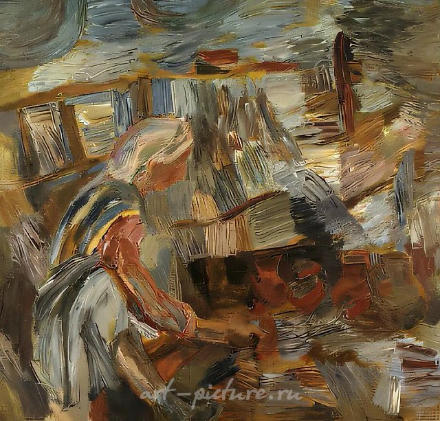 Балкарская женщина, 1978, холст, масло, 116х121. Собственность автора