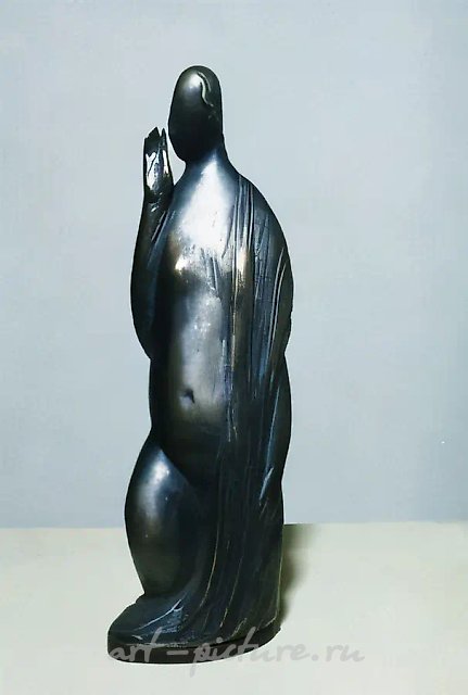 Тишина, 1993, бронза, высота 32