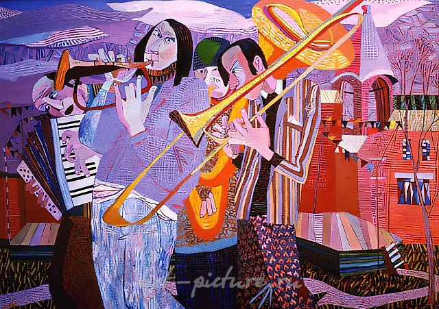 Spring Melody, 1989, canvas, oil, 134x180. Property of «Bioprocess» JSC. Moscow