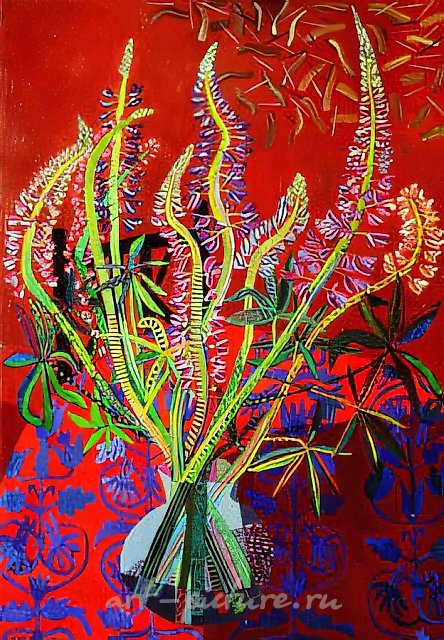 Festive Bouquet, 1990, canvas, oil, 123x88. Author`s property