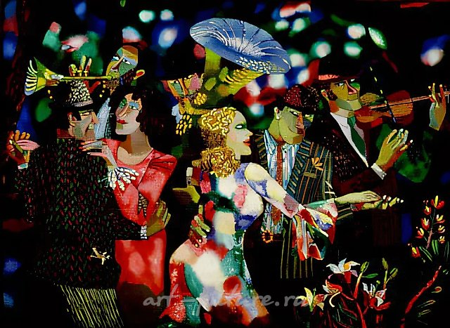 Enchanting Night, 1993, canvas, oil, 120x158. Author`s property