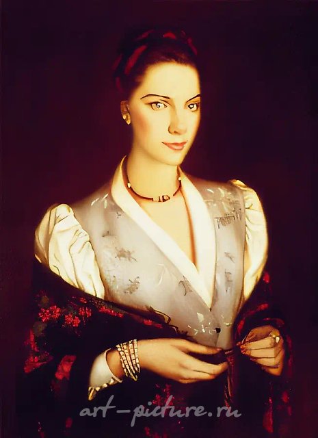 Катя, 1990, холст, масло, 70x60. Частная коллекция Пола Шика, США