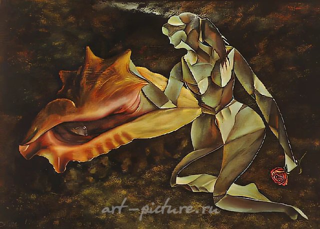 Трое. Из серии «Инверсия», 1988, холст, масло, 70х100. Частная коллекция