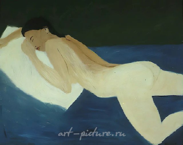 Обнаженная, 1988, оргалит, масло, 100х120 Собственность автора
