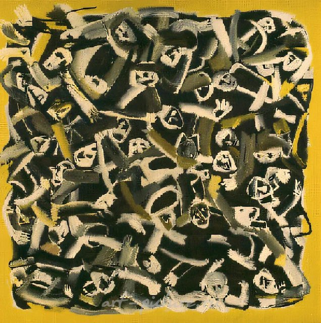 Война, 1981, холст, масло, 205х205 Собственность автора