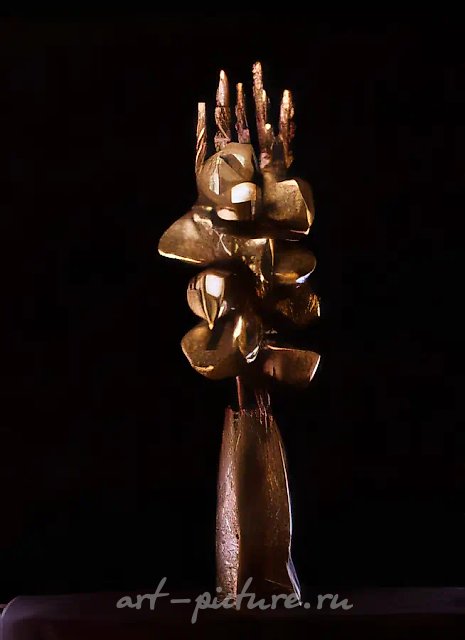 Гладиолусы, 1991, бронза, 115х30х30 Собственность автора