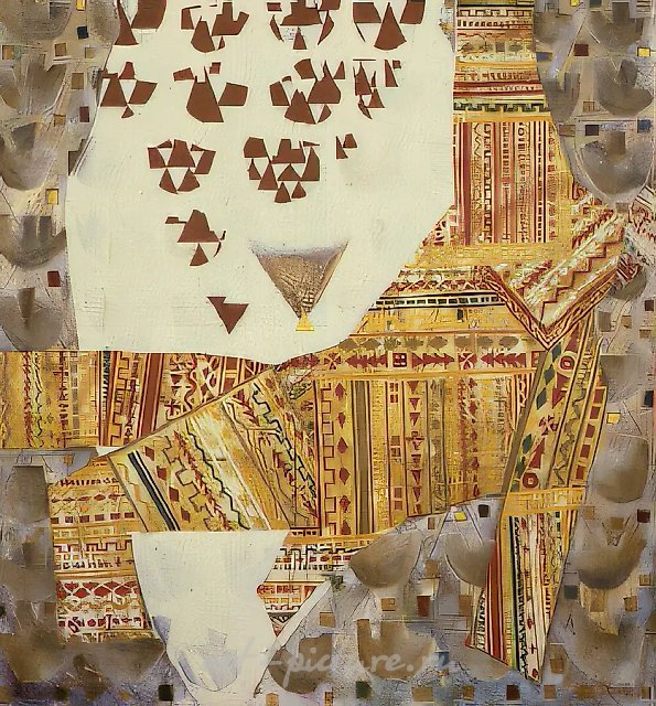 Белая невеста, 1992, смешанная техника, 150х145. Собственность автора
