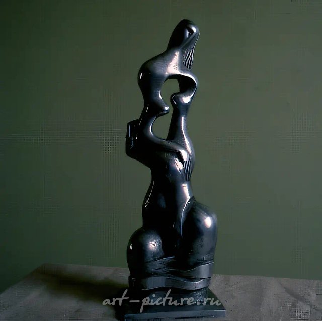 Melancholy, 1992, casting, aluminium, 48x16x13
