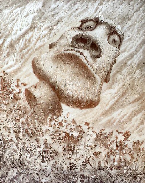 Bell of Alarm. From the Series "Warning" (Triptych), 1986, paper, etching, 60х50 Author`s property
