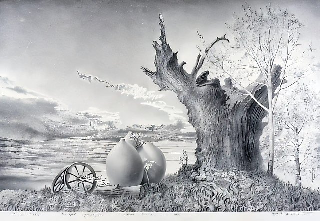 54, 1985, бумага, карандаш, 51x76,5