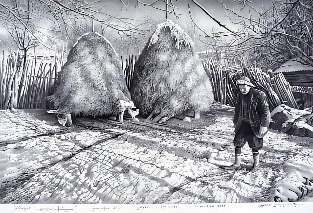 63, 1992, бумага, карандаш, 39x59,5