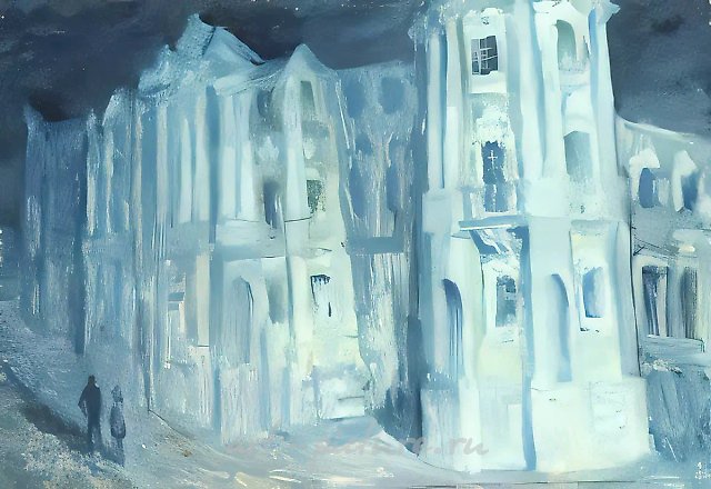 У Покровских ворот, 1978, картон, масло, 24х35 Собственность автора