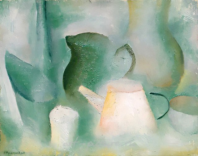 Tableware, 1972, canvas,oil, 50x60 Author`s property