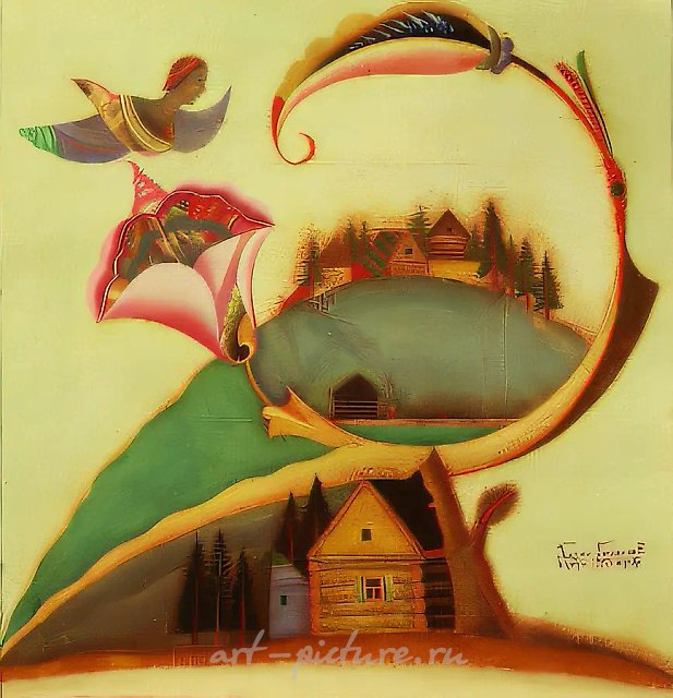 Белое озеро, 1992, холст, масло, 65х65 Собственность автора