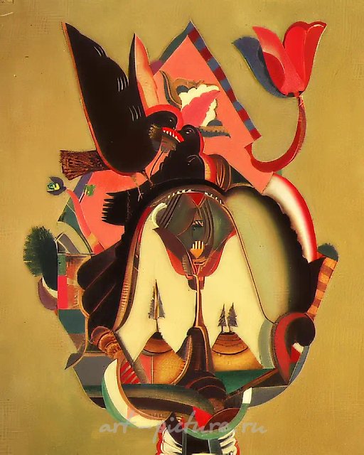 Зелёные руки, 1992, холст, масло, 100х85. Собственность автора