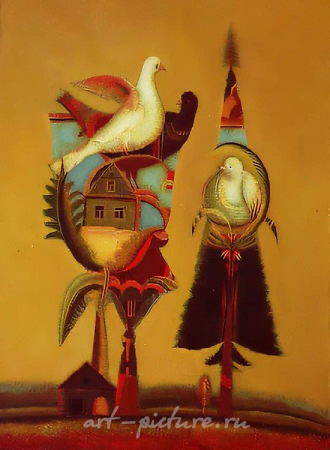 Теплый вечер, 1992, холст, масло, 80х60 Частная коллекция. Россия.