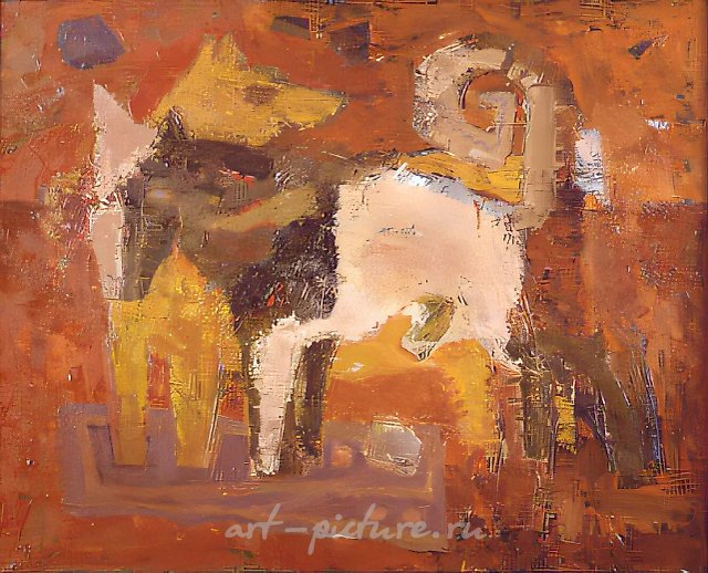 Собаки, 1994, холст, масло, 67х84