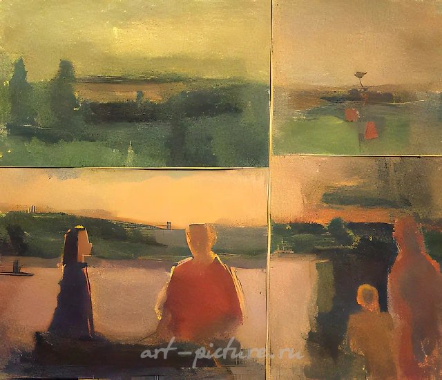 Весна. Таруса, 1983, холст, масло, 200х230. Коллекция П. Людвига. Кёльн. Германия