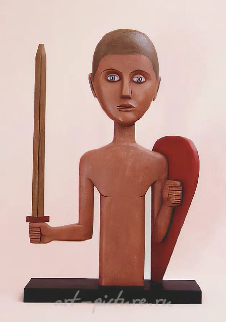 Андрей, 1994, тонированное дерево, высота 65