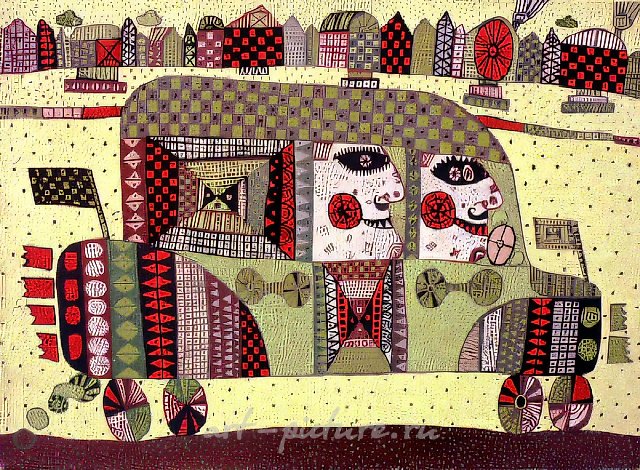 Бибика, 1992, холст, масло, 30х40. Частная коллекция. США