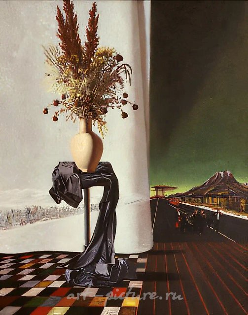 Сухие цветы. Памяти отца., 1993, холст, масло, 130х90 Собственность автора