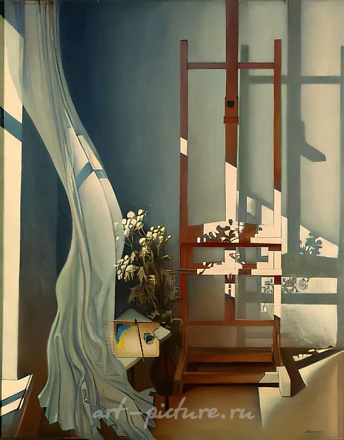 Interior "Morning", 1984, canvas, oil, 140x100 Collection of the Management of Exhibitions of the Artist`s Union of Russia