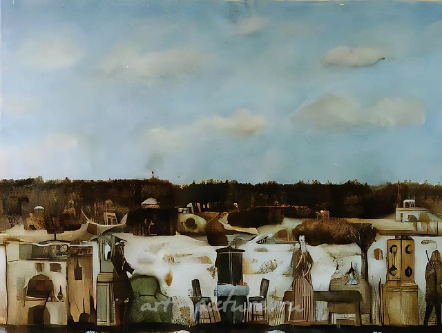 Капитанская дочка, 1987, холст, масло, 60х80. Собственность автора
