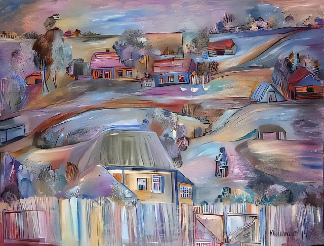 Лето, 1990, холст, масло, 120х160. Собственность автора