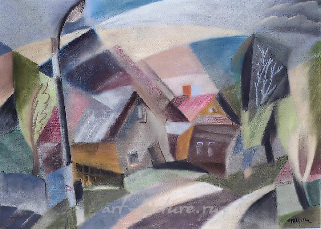 戈罗霍韦茨市，1992年，纸本，粉彩，40×60