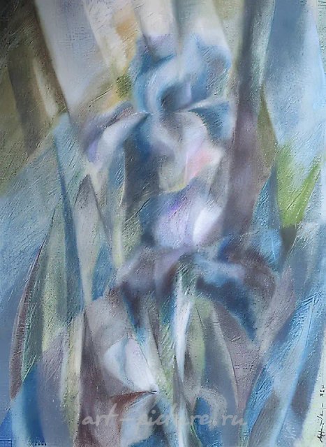 鸢尾花，1992年，纸上粉彩，65×45