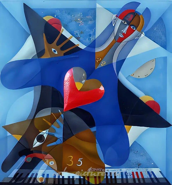 Эрос. Филос. Агапе, 1989, холст, масло, 114х110