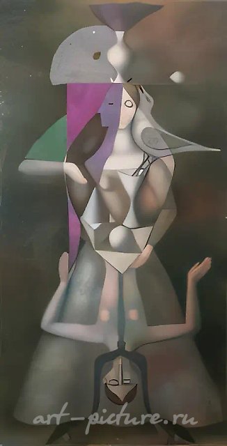 Метаморфоза, 1988, холст, масло, 160х85