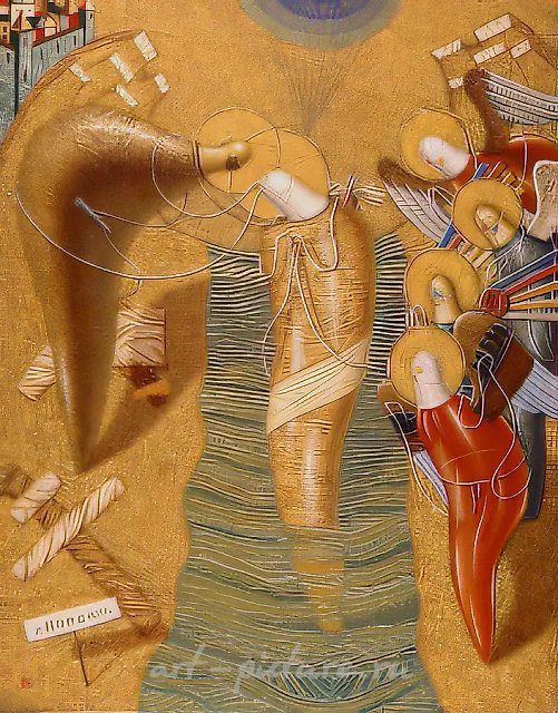 Baptism, 1994, canvas, oil, 100x80