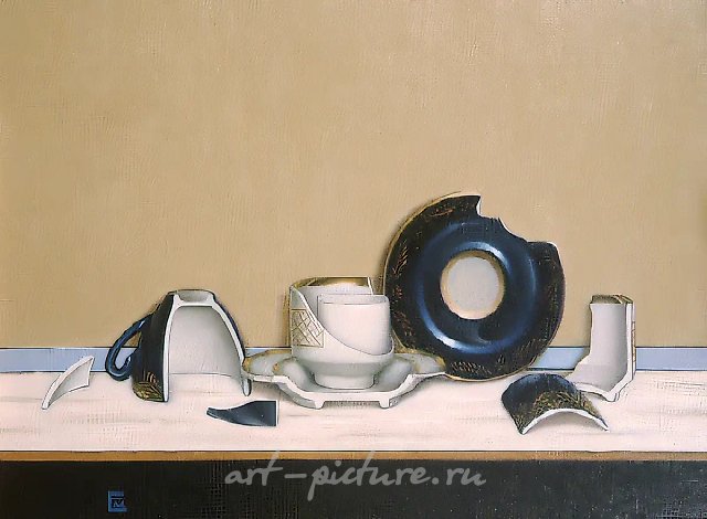 Disintegration II, 1992, canvas, oil, 83x100