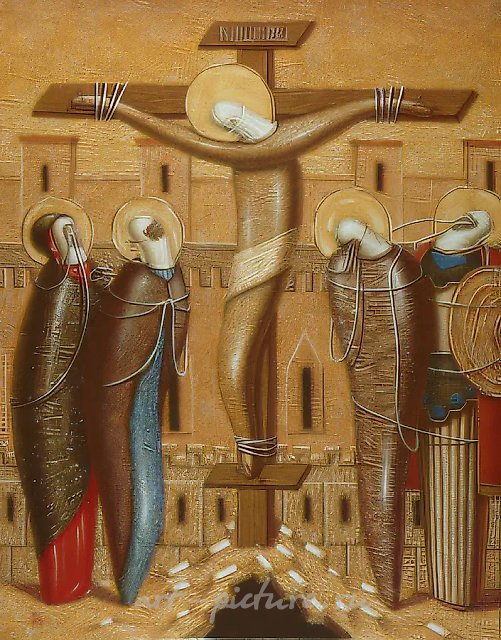 Crucifixion, 1993, canvas, oil, 100x80