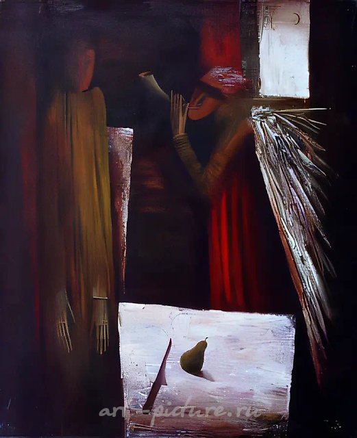 Чудесное пробуждение, 1992, холст, масло, 120х90. Собственность автора