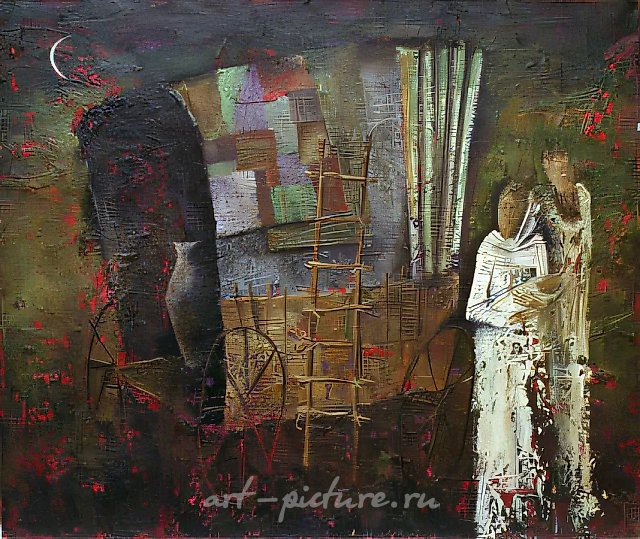 Исход в Египет, 1992, холст, масло, 60х70. Собственность автора