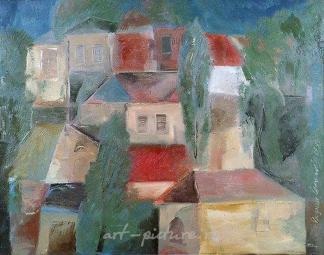 Венгерская мелодия, 1992, холст, масло, 80х100. Частная коллекция