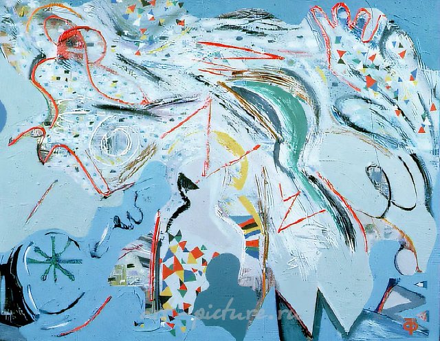 Ангел-хранитель, 1991, холст, масло, 100х70. Частная коллекция