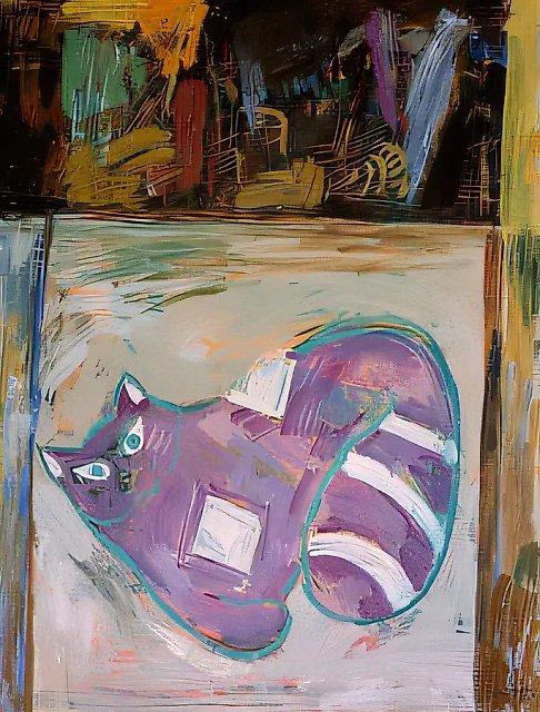 Картина-аппликация, 1989, холст, масло, 120х90. Собственность автора