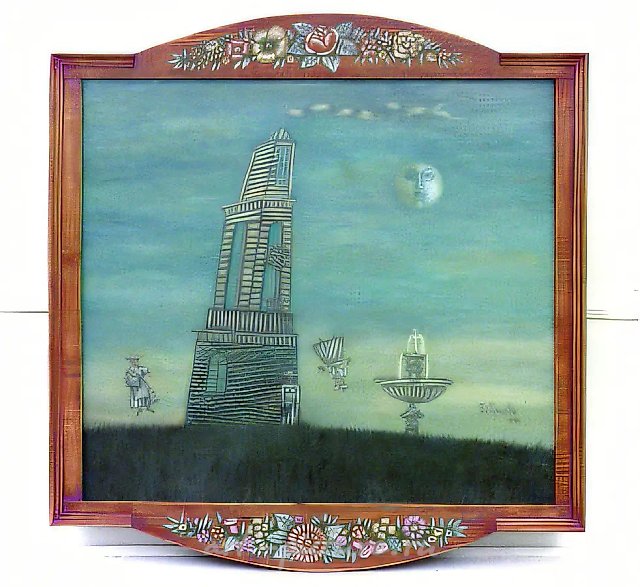Лунный свет, 1994, холст, масло, авторская рама, 82х87. Собственность автора
