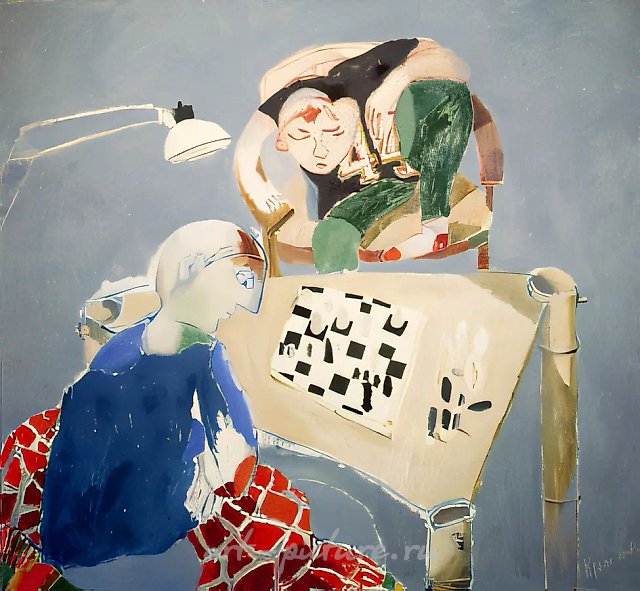 Шахматы, 1994, холст, масло, 160х170 Собственность автора