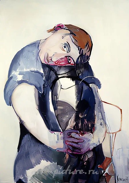 Автопортрет, 1992, холст, масло, 160х130 Собственность автора