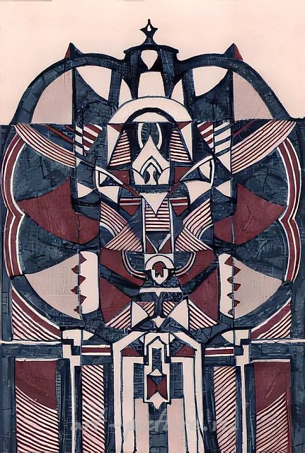 Симметрина 1, 1976, бумага, фломастер, 18х12. Собственность автора